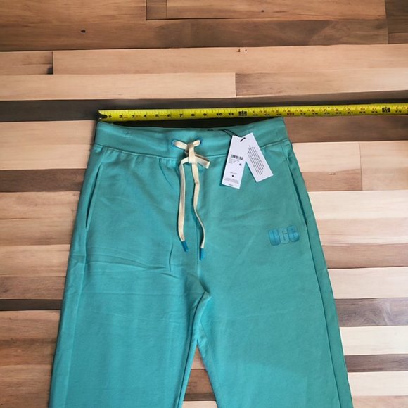 UGG KEYLA CROP PANTS Women XS &Med Aquatic BLUE COTTON HIGH WAIST SWEATPANT - Picture 5 of 15